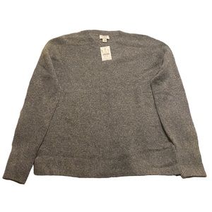 J CREW Crewneck Regular Fit, Heather Gray Sweater, wool blend, XS, NWT, $65
